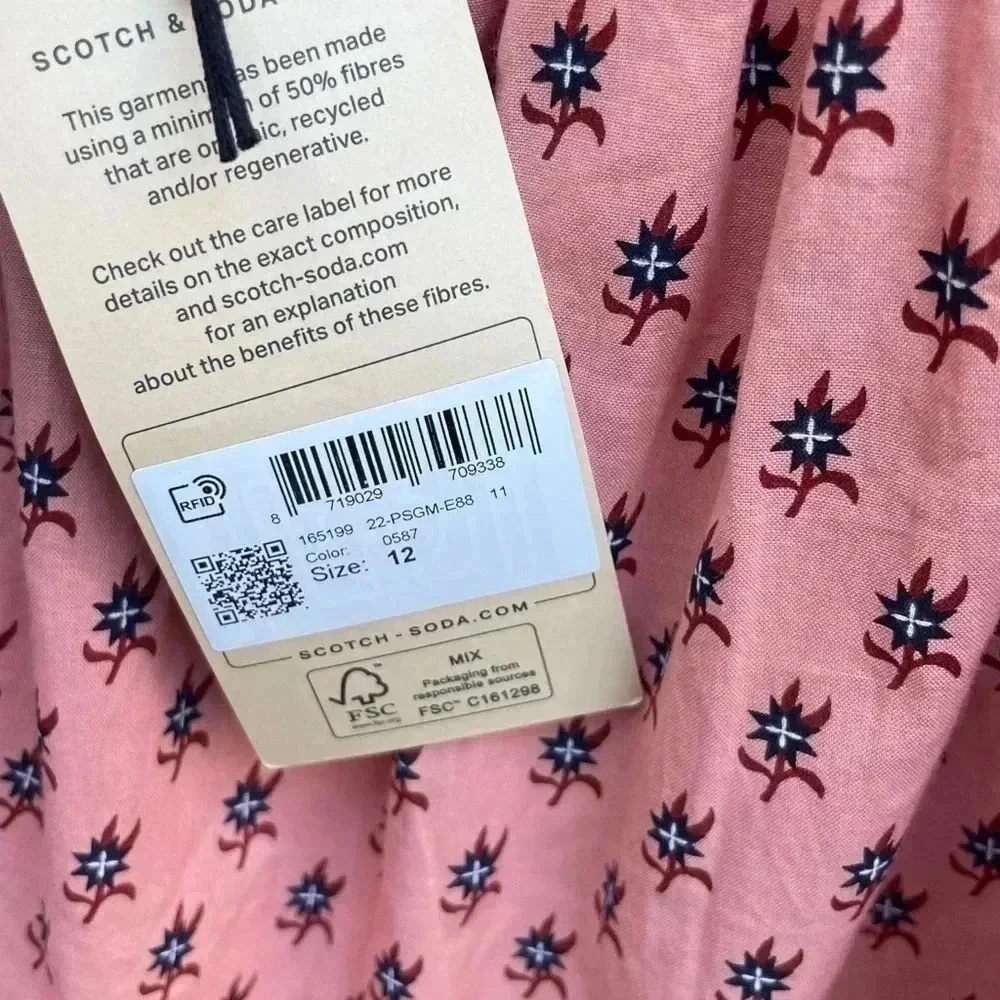 Scotch & Soda Girls Apron Dress NWT Ruffles Bows